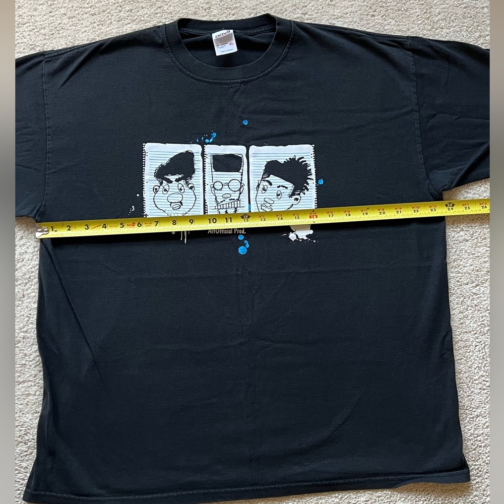 Vintage Rare De La Soul T-Shirt XL Black Hip Hop 3 Feet High and Rising Artwork - Picture 6 of 10